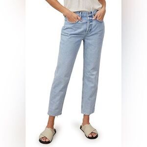 NWT Rails Denim The Melrose High Waist Slim Straight Leg Ankle Jeans SUNFADE